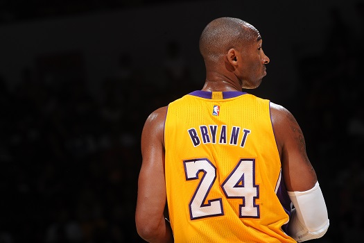 SAN DIEGO, CA- OCTOBER 6: Kobe Bryant #24 of the Los Angeles Lakers stands on the court during a game against the Denver Nuggets as the Los Angeles Lakers take on the Denver Nuggets at the Valley View Sports Arena in San Diego, California on October 6, 2014 . NOTE TO USER: User expressly acknowledges and agrees that, by downloading and/or using this Photograph, user is consenting to the terms and conditions of the Getty Images License Agreement. Mandatory Copyright Notice: Copyright 2014 NBAE (Photo by Noah Graham /NBAE via Getty Images)